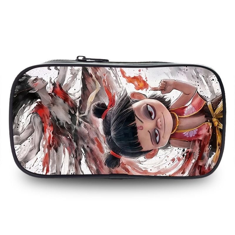 

【Multi-Color Selection】New Nezha: The Demon Child Pencil Case Cartoon Stationery Box for Primary and Secondary School Students Printed Large Capacity JDII