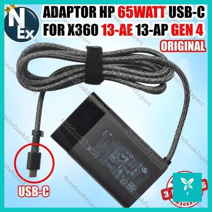 | AHN | ADAPTOR HP 65WATT USB-C FOR X360 13-AE 13-AP GEN 4 ORIGINAL