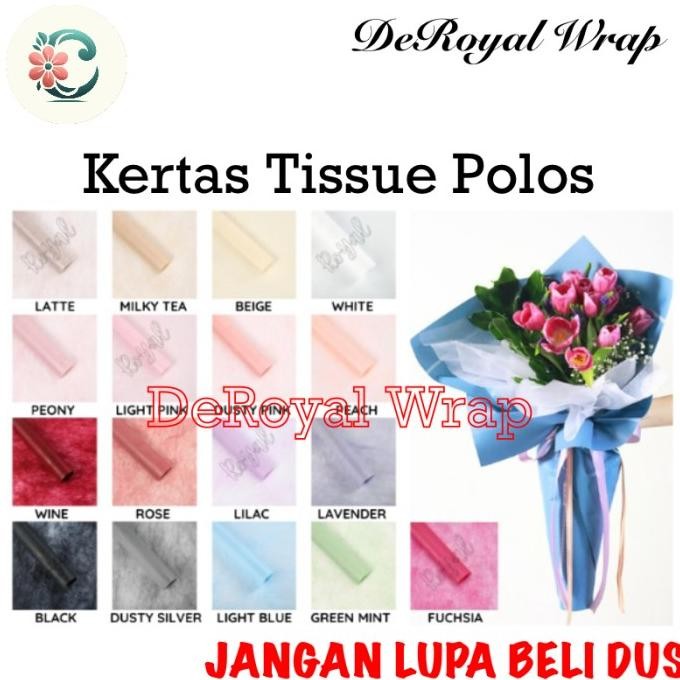 

20 Lembar Kertas Tissue / Kertas Tissue Bunga / Kertas Bunga / Wrap Bunga / Cellophane Paper / Wraping Paper Best Seller