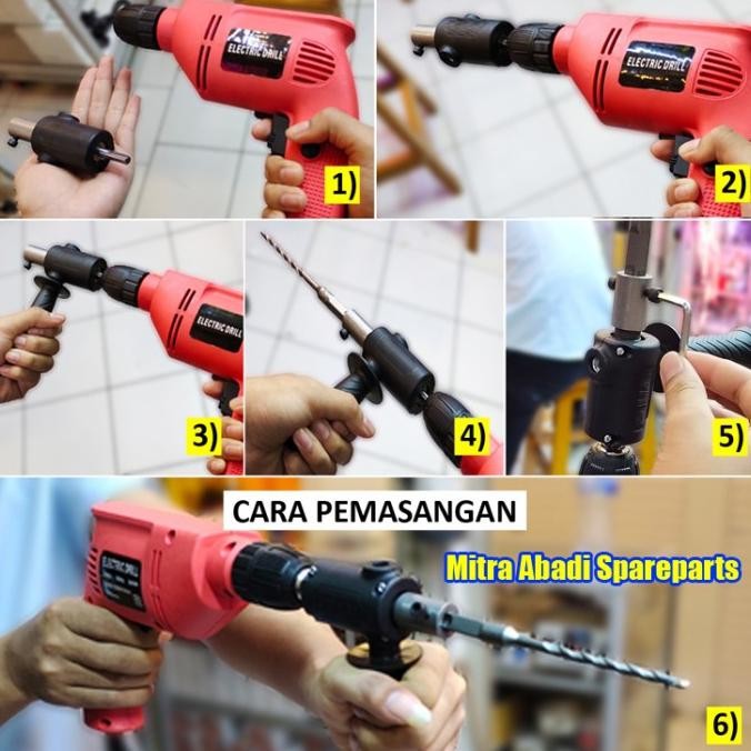 Adapter Konversi Mesin Bor Hammer Impact untuk Bor Beton