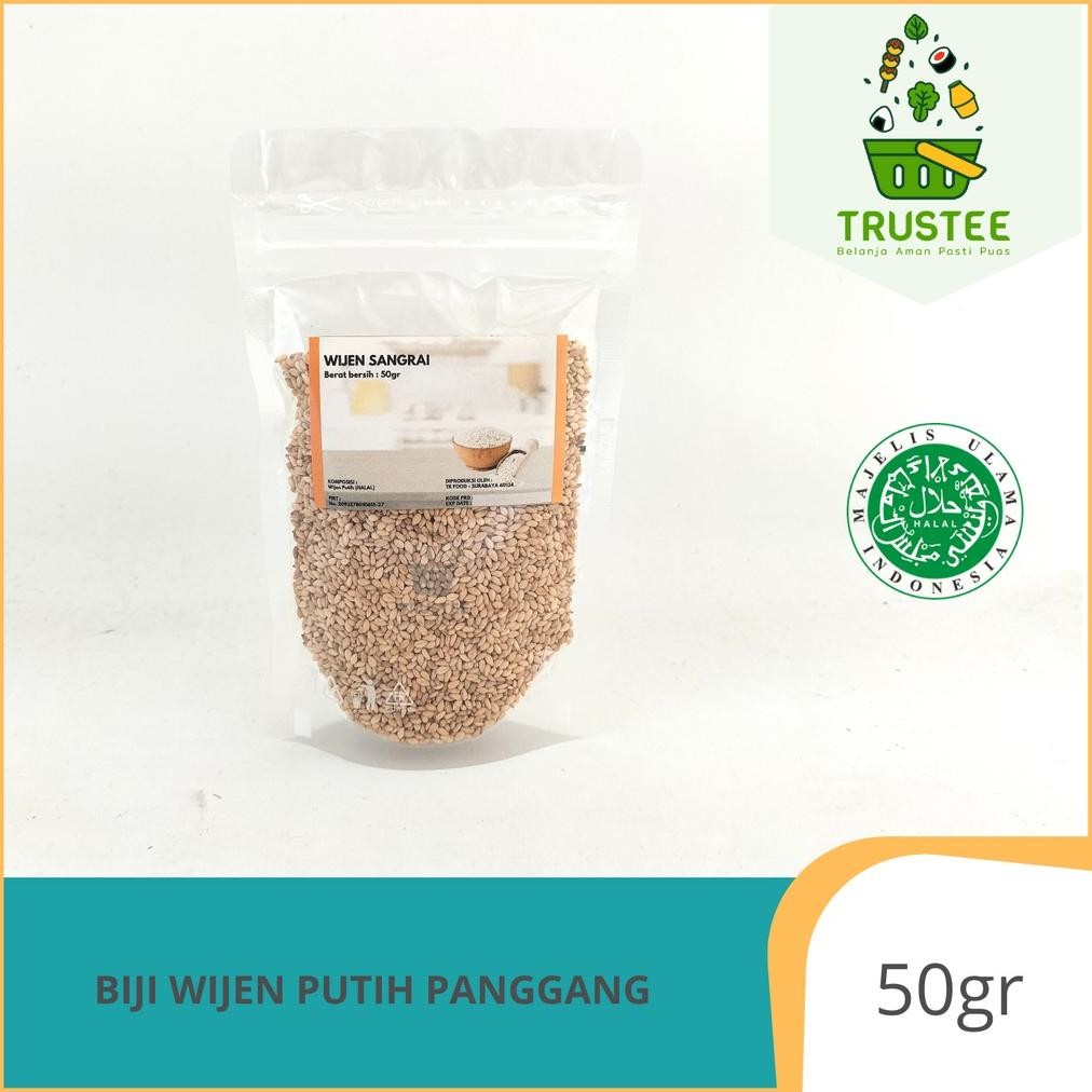 

Re-65 Biji Wijen Putih Sangrai / Panggang / Roasted White Sesame Seed 50Gr