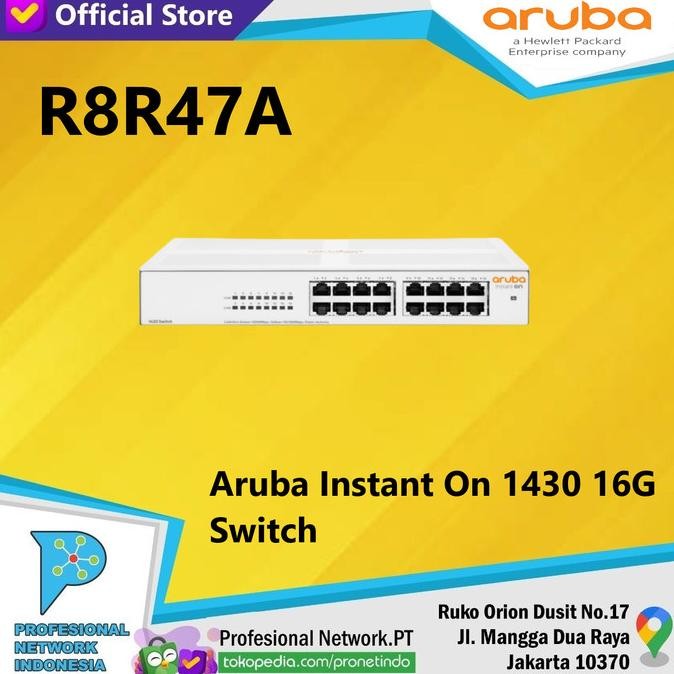 Murah HPE R8R47A Aruba Instant On 1430 16G Switch hp aruba r8r47a Non COD