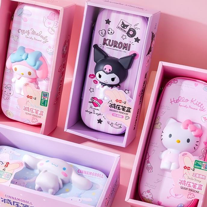 

Terbaru TOKKADO Sanrio Squishy Pencil Case Original Kotak Pensil Anak Lucu
