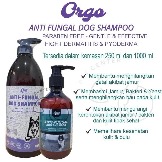 Shampoo Jamur Anjing ORGO Anti Fungal Dog Shampoo Terlaris