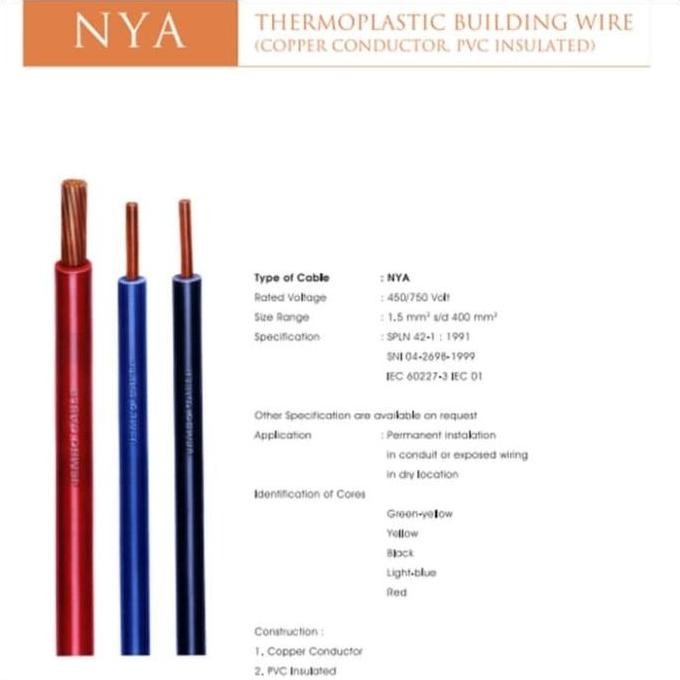 KABEL LISTRIK JEMBO NYA 1.5 MM, 1 ROLL@ 100 METER
