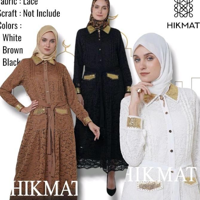 Produk Baru Abaya Hikmat Fashion Original C6691 / Dress
