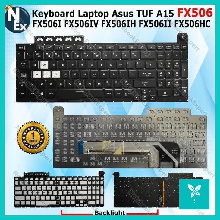 | AHN | Keyboard Asus TUF A15 FX506 FX506I FX506IV FX506IH FX506II Backlight