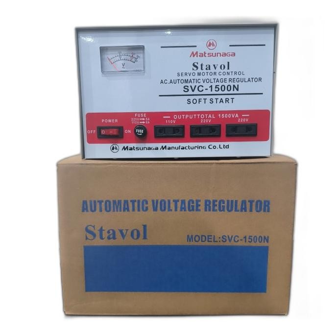 Stavolt SVC 1500W MATSUNAGA / STABILIZER 1500 MTS / STAVOL 1500 WATT