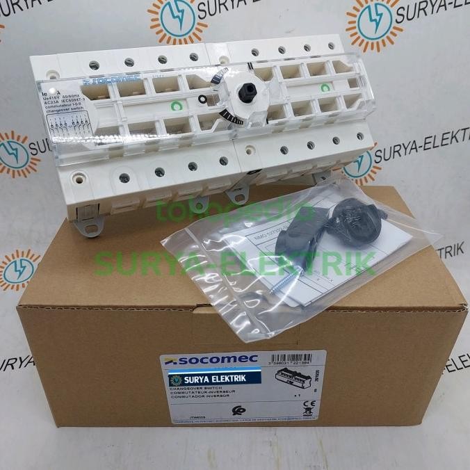 Miliki Ohm Saklar Cos Changeover Switch Handel Socomec Sirco Vm1 4P 63A Ori