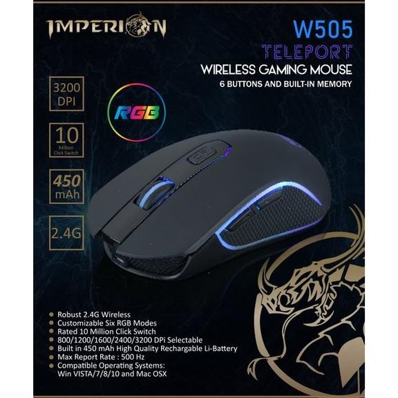 Imperion - W505 Teleport Wireless Mouse Gaming