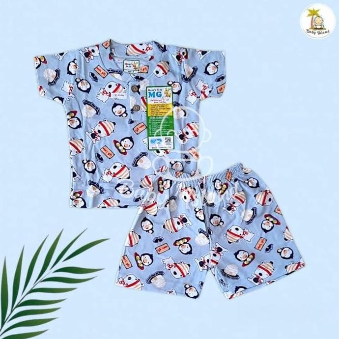 ready moms gift setelan baju anak bayi celana pendek 0 - 2 tahun katun premium / piyama baju tidur o