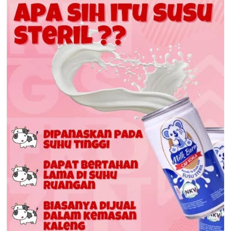

SUSU STERIL MILK BARN CAP KOALA 1KARTON ISI 24PCS