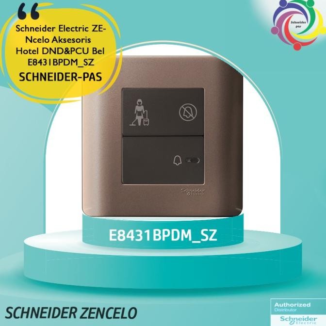 Spesial Schneider Electric Zencelo Aksesoris Hotel Dnd&Pcu Bel E8431Bpdm_Sz