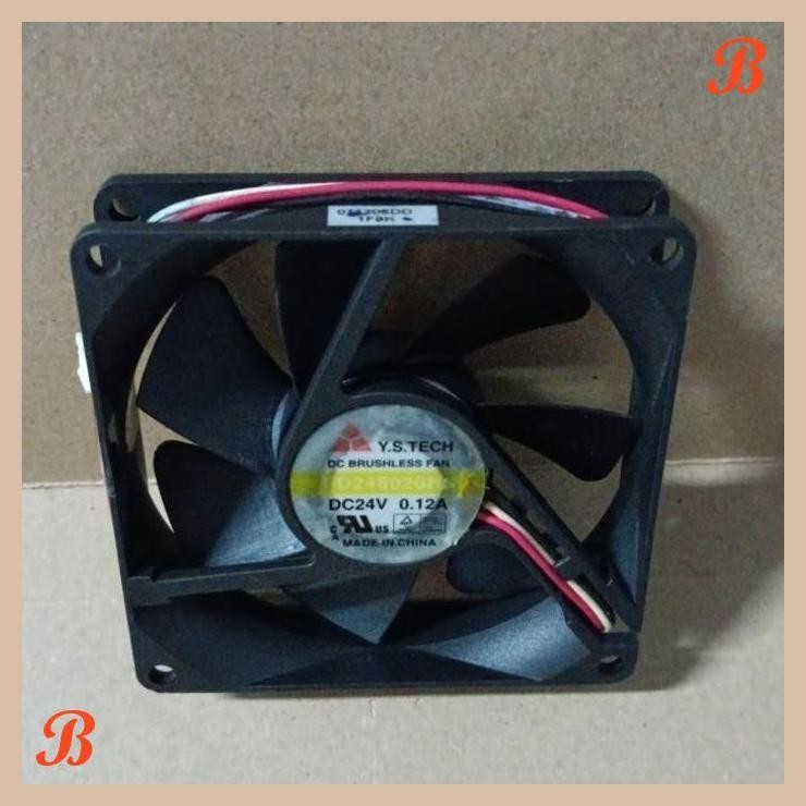 [MRD] 9274 FAN KIPAS Y.S TECH 8X8 8CM 8 CM DC24V DC 24V 24VDC 3 PIN KABEL 3PIN 3KABEL
