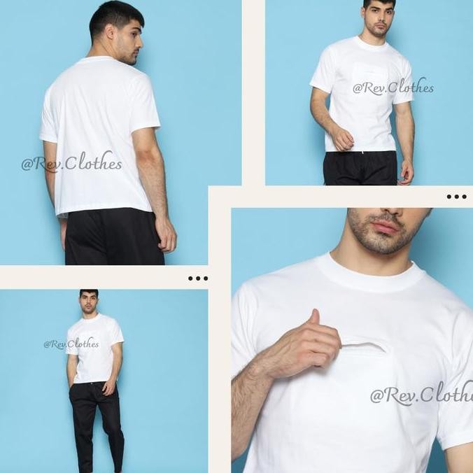 Baru Baju Kaos Haji & Umroh Cowok Exclusive Kantong Depan Perlengkapan Haji & Umroh Pendek Oblong Po