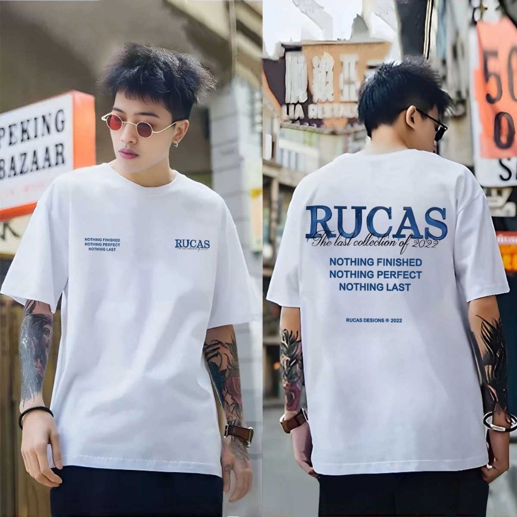 20S 100% Cotton Original T-shirt Baju Cowok Kaos Oversize Atasan Pria Terbaru Kekinian Trend Casual 