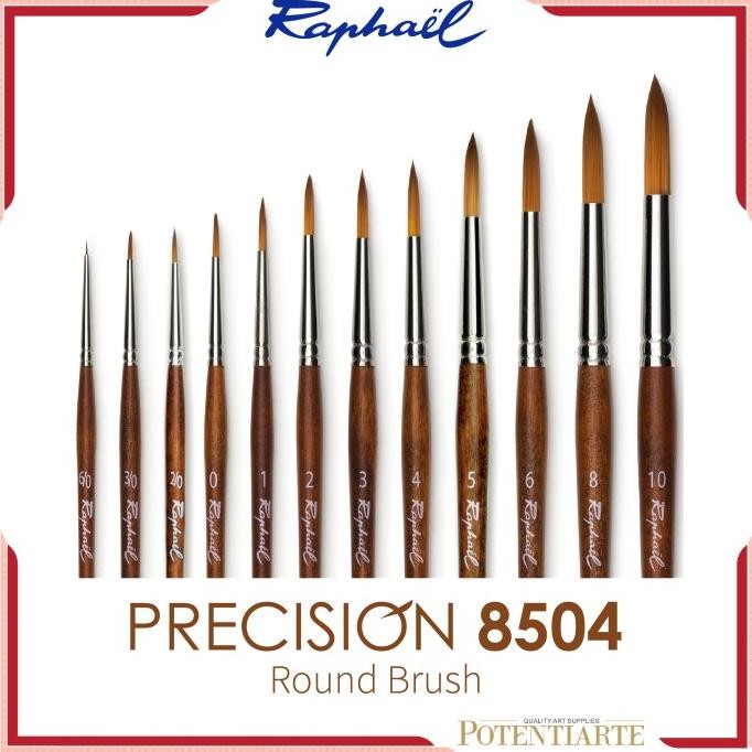 

TERBARU - Kuas Lukis Raphael 8504 Round Precision Synthetic Brush Short Handle