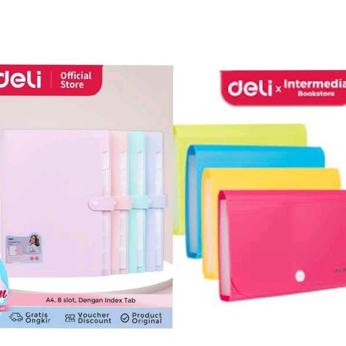

Diskon! DELI EXPANDING FILE DOCUMENT A4 A6 BAG MAP TAS DOKUMEN AKORDION MAP HARMONIKA BANYAK SEKAT