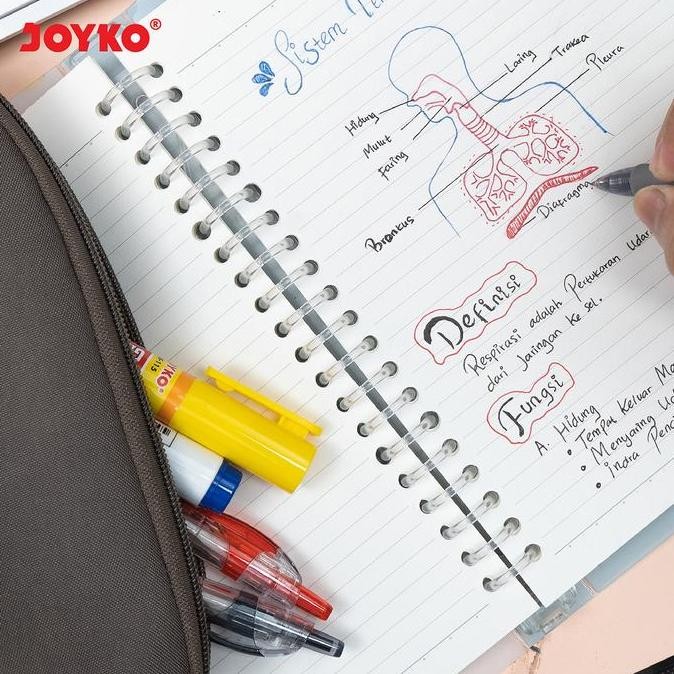 

Tersedia Joyko Gel Pen Qgel Black Blue Red Pena Pulpen Joyko Cetek Q-Gel Hitam Biru Merah Gp-265 Pack Free Rack Display [72Pcs]