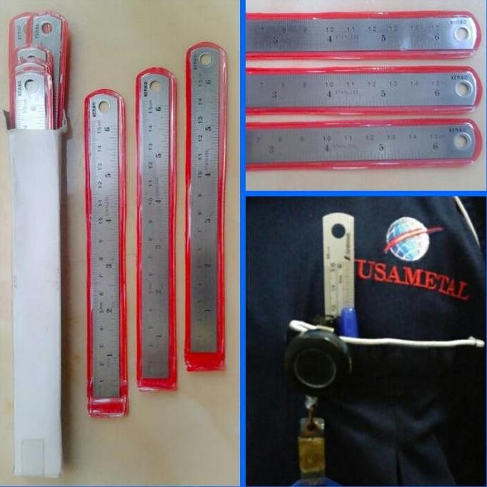 

siap kirim penggaris besi 15 cm kenko ( isi 12 piece )