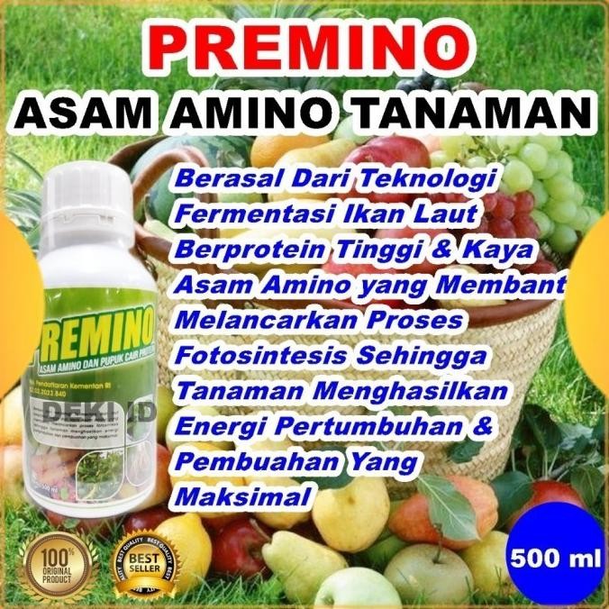 Premino 500 ml Pupuk Asam Amino Tanaman Nutrisi Organik Cair Aminosan