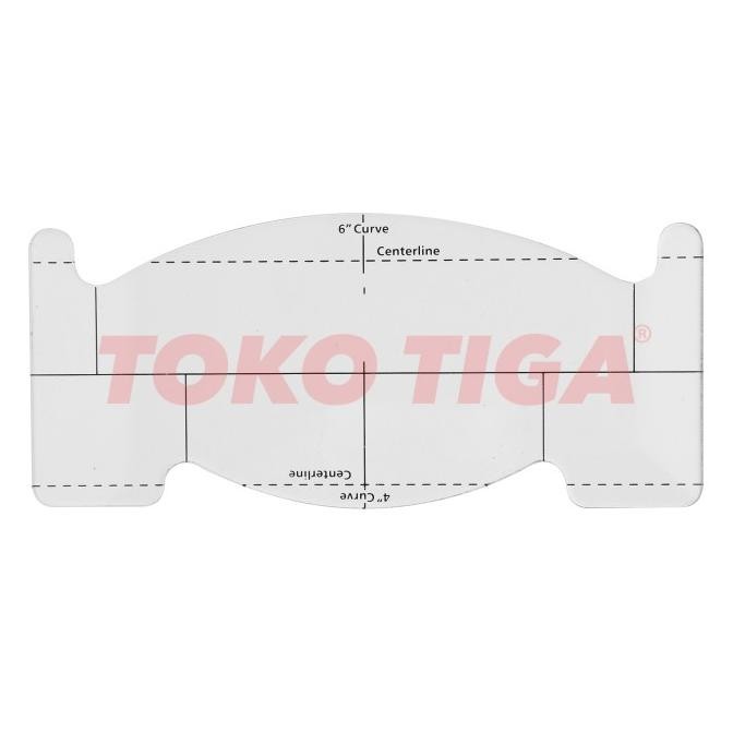 

siap kirim penggaris quilting / patchwork template feather spine (qtskfs1)