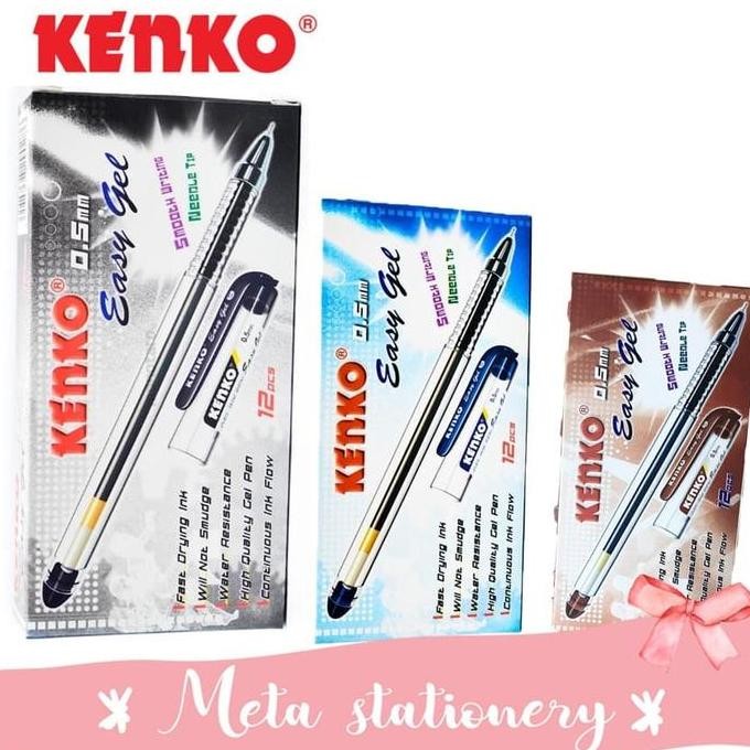 

Tersedia Pulpen Gel Kenko Easy Gel 0.5Mm (12Pc)