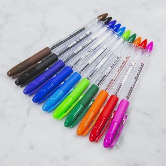 

Tersedia Bazic G-Flex Color Oil-Gel Pen 10 Colours - Pulpen Pena