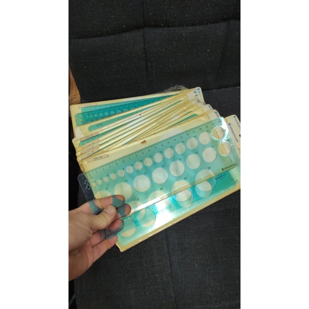 

siap kirim penggaris mal lingkaran staedler made in germany sisa tahun 1990 presi