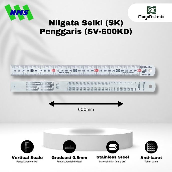 

siap kirim niigata seiki (sk) penggaris (sv-600kd)