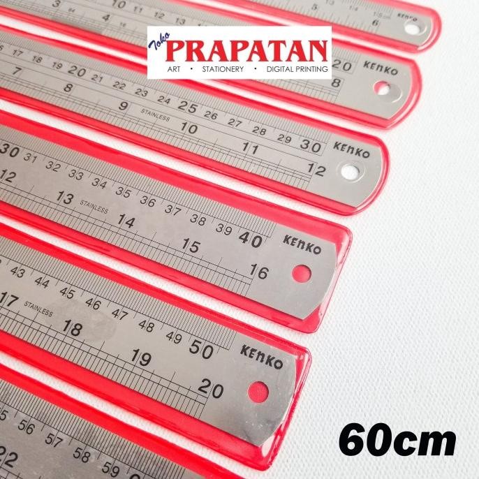 

siap kirim penggaris besi kenko 60 cm / stainless steel ruler