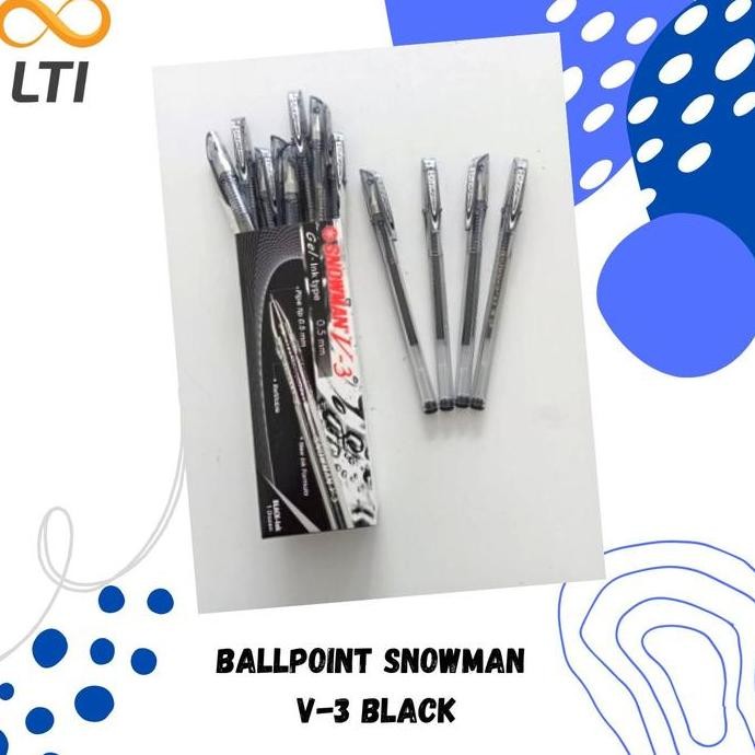 

Tersedia Ballpoint Snowman V-3 / Perlusin Isi 12 Pcs Bulpen Hitam Pulpen