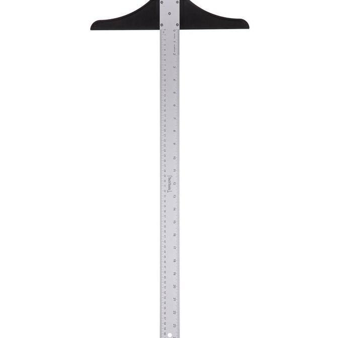 

siap kirim penggaris mistar metrik dua sisi bentuk t square ruler plastik 100 cm