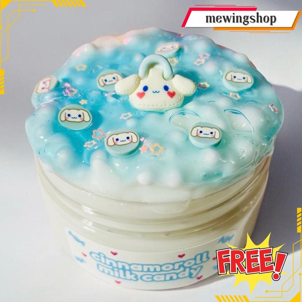 Zenin Cinnamoroll Milk Candy Slime 250Ml Minty Original Produk