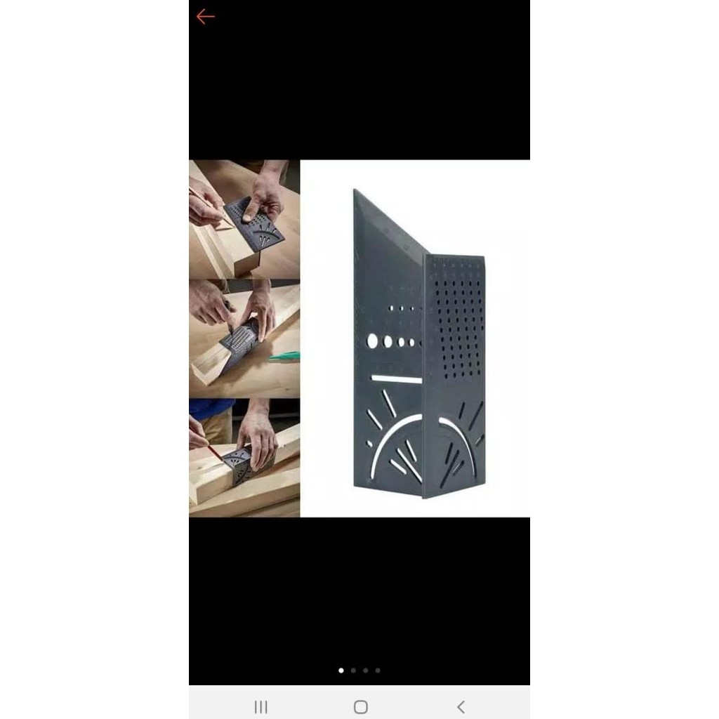 

siap kirim mistar segitiga 3d marking ruler penggaris sudut square bonus pensil