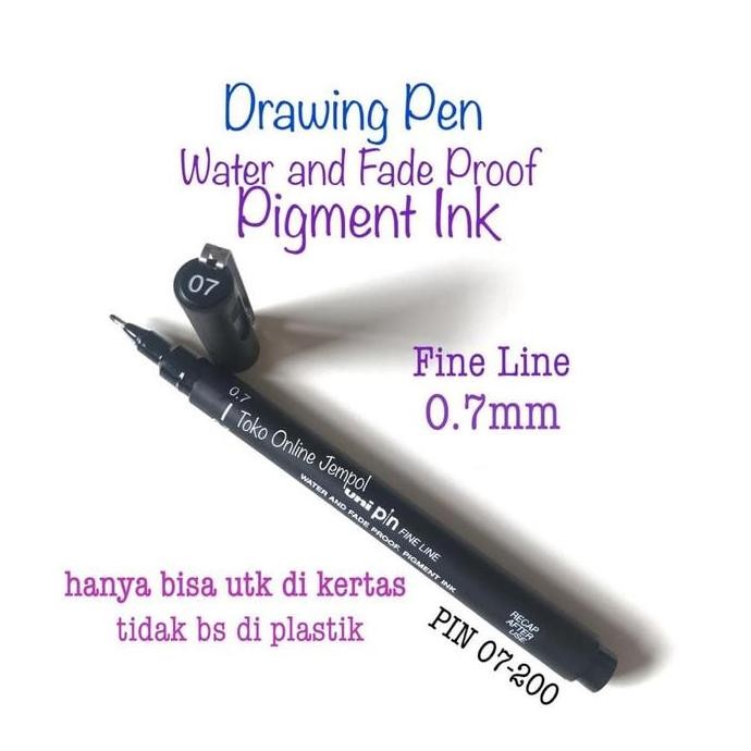 

Tersedia Uni 0.7 Fine Line Drawing Pen 154632 Pin 07-200 Black Pulpen Atk0933Un