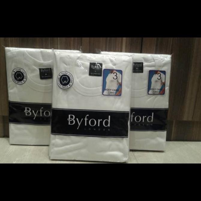 Baru Kaos Dalam Pria Byford isi 3 Pcs Original