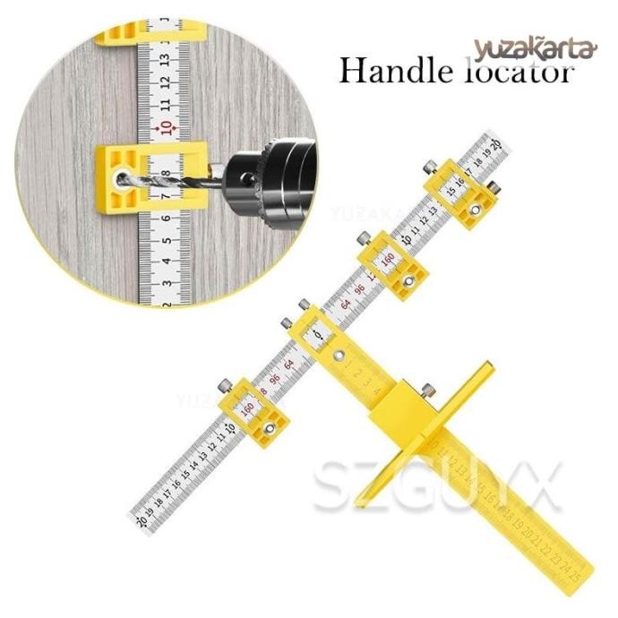 

siap kirim penggaris ruler mistar alat ukur bor woodworking drilling aid tool