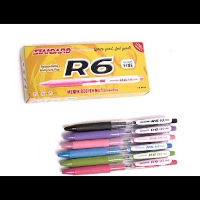 

Tersedia Pulpen Standard R6 Hitam