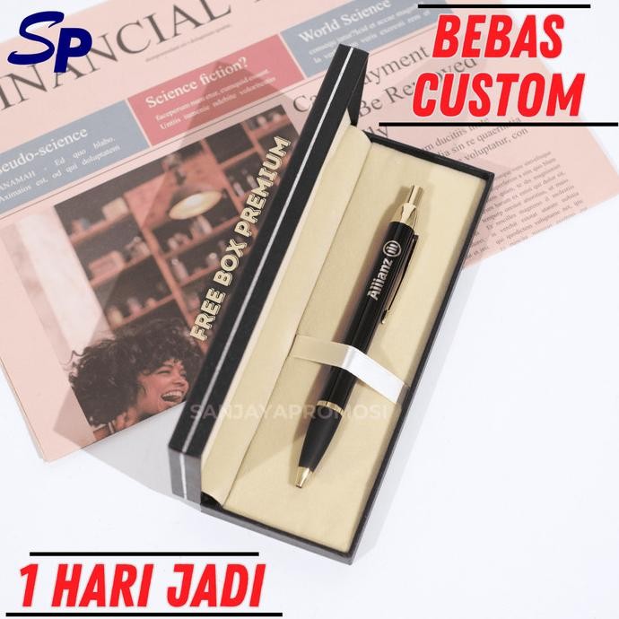 

Tersedia Pulpen Custom Grafir Laser Logo Nama Tulisan Pen Metal Sovenir Si