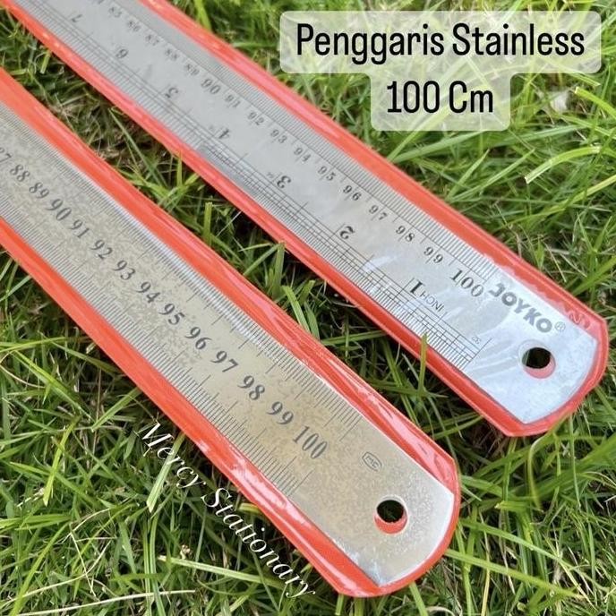 

siap kirim penggaris 100 cm stainless steel ruler yoeker