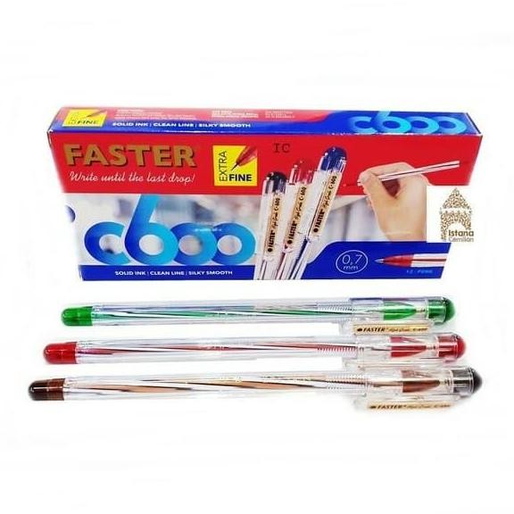 

Tersedia Pulpen Pen Faster C600 ( Isi 12 )