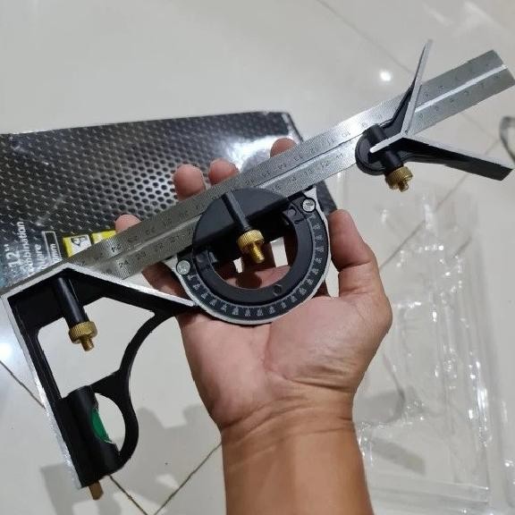 

siap kirim combination square ruler / siku kombinasi / penggaris waterpass