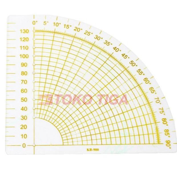 

siap kirim penggaris jahit/menjahit - penggaris 1/4 lingkaran 90 derajat - kr-900