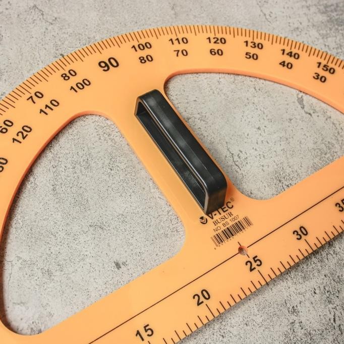 

siap kirim v tec ruler arc penggaris busur derajat bs 1007