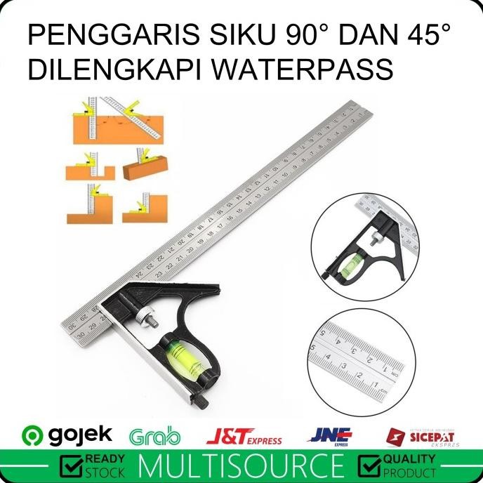 

siap kirim penggaris siku waterpass meteran sudut multifungsi | square ruller