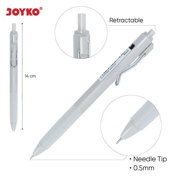 

Tersedia Joyko - Pena Gel - Pulpen Gp 343 Pasuteru Tinta Hitam - Lusin