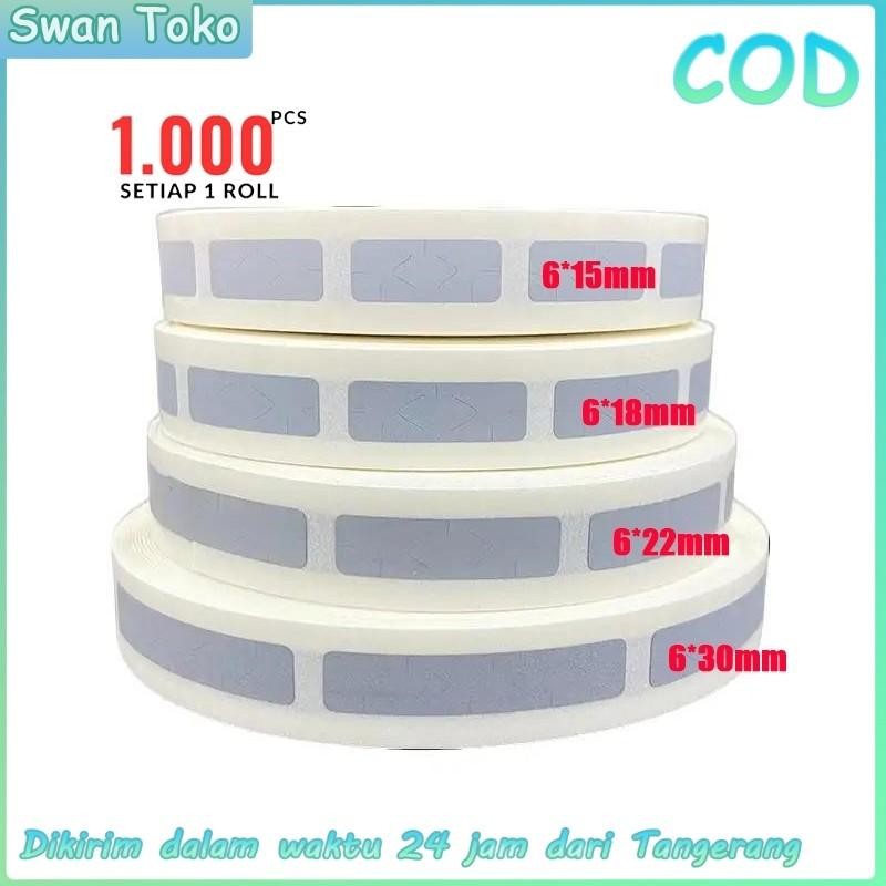 

1000Pcs 8*40Mm Scratch Off Pin Label Sticker Gosok/Label Gosok/Scratch Label/Penutup Pin Voucher Cod
