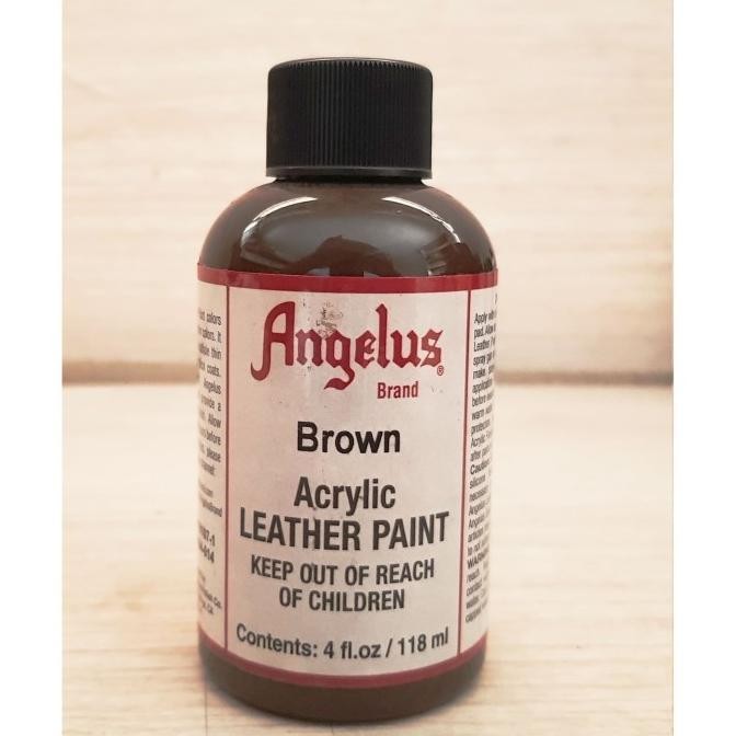 

TERBARU - Angelus Brown Acrylic Leather Paint Cat Bahan Kulit 4 Oz 118ML USA