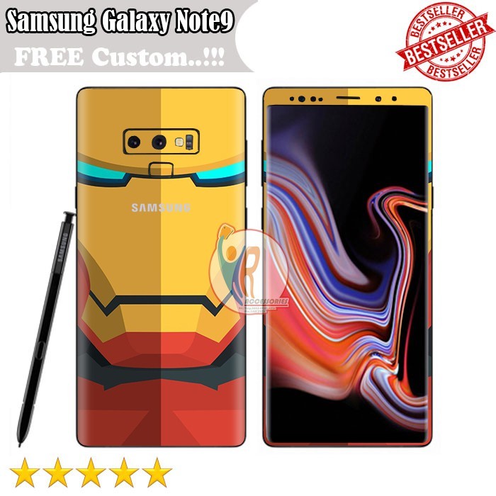 

Buy1Get1 Samsung Galaxy Note 9 Iron Man Garskin Stiker Fullbody Premium Bisa Custom Bukan Case